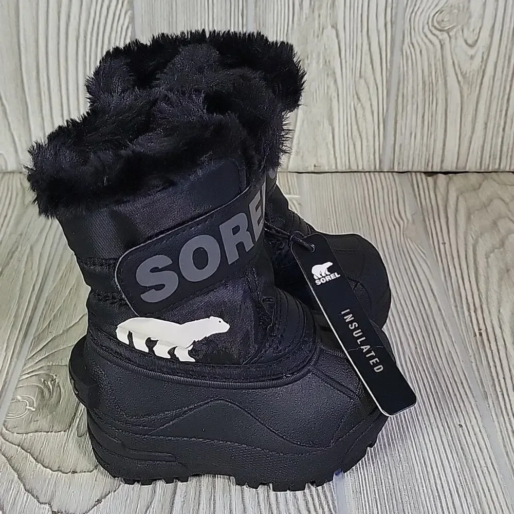 Sorel Snow Commander Winter Boots Kids Toddler Size 4 NEW